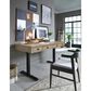Riva Ridge Emerson 60" Sit and Stand Desk in Light Elm and Black, , large