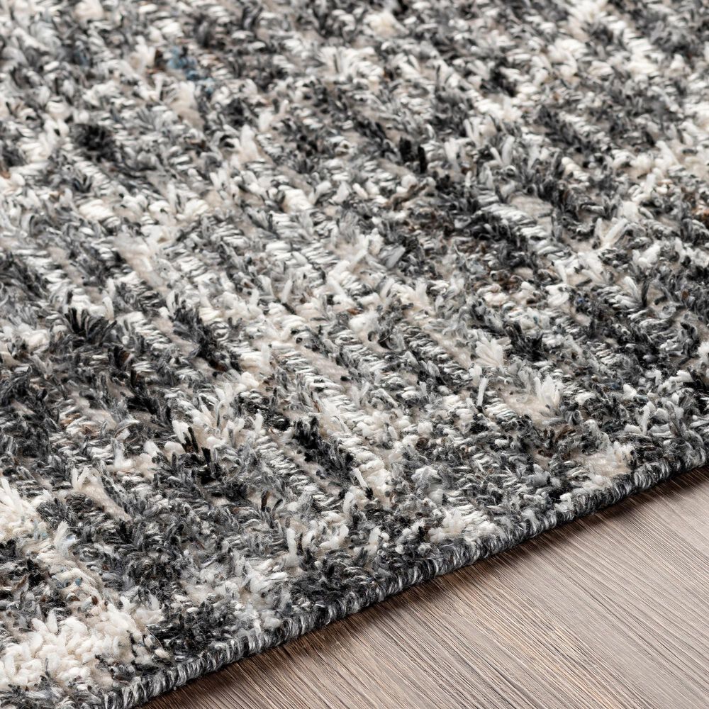 Surya Birch 2&#39; x 3&#39; Black, Charcoal, Gray and Cream Area Rug, , large