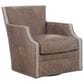 Bradington-Young Fredricksen Swivel Chair in Mushroom, , large