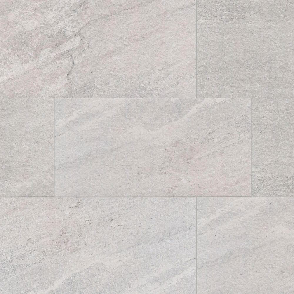 MS International Traktion Stowe Silver Dune 15" x 30" Porcelain Tile, , large