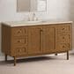 James Martin Laurent 60" Single Bathroom Vanity in Honey Oak with 3 cm Tajnar Eclos Top, Rectangular Sink and FreePower Wireless Charger, , large
