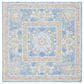 Safavieh Micro-Loop Oriental 5" Square Blue and Green Area Rug, , large