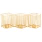 Maple and Jade Modern Metal Candle Holder with Rectangular Cage Design in Gold (Set of 3), , large