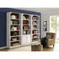 Wycliff Bay Durham 6-Shelf Bookcase in Weathered White and Cherry (Set of 3), , large