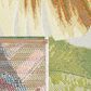 Safavieh Barbados Tropical Botanical 3"3" x 5" Gold and Green Indoor/Outdoor Area Rug, , large