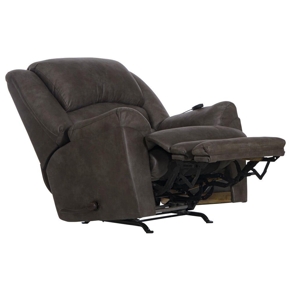 Catnapper Hayden Rocker Recliner with Heat and Massage in Steel, , large