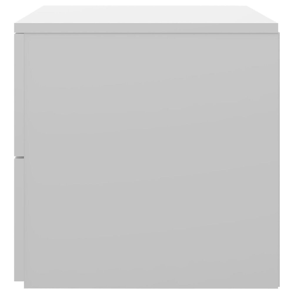 The Monday Company Delmar 2-Drawer Nightstand in Matte White, , large