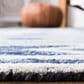 Safavieh Micro-Loop MLP153N 2"3" x 7" Navy and Ivory Runner, , large
