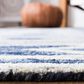 Safavieh Micro-Loop MLP153N 2"3" x 7" Navy and Ivory Runner, , large