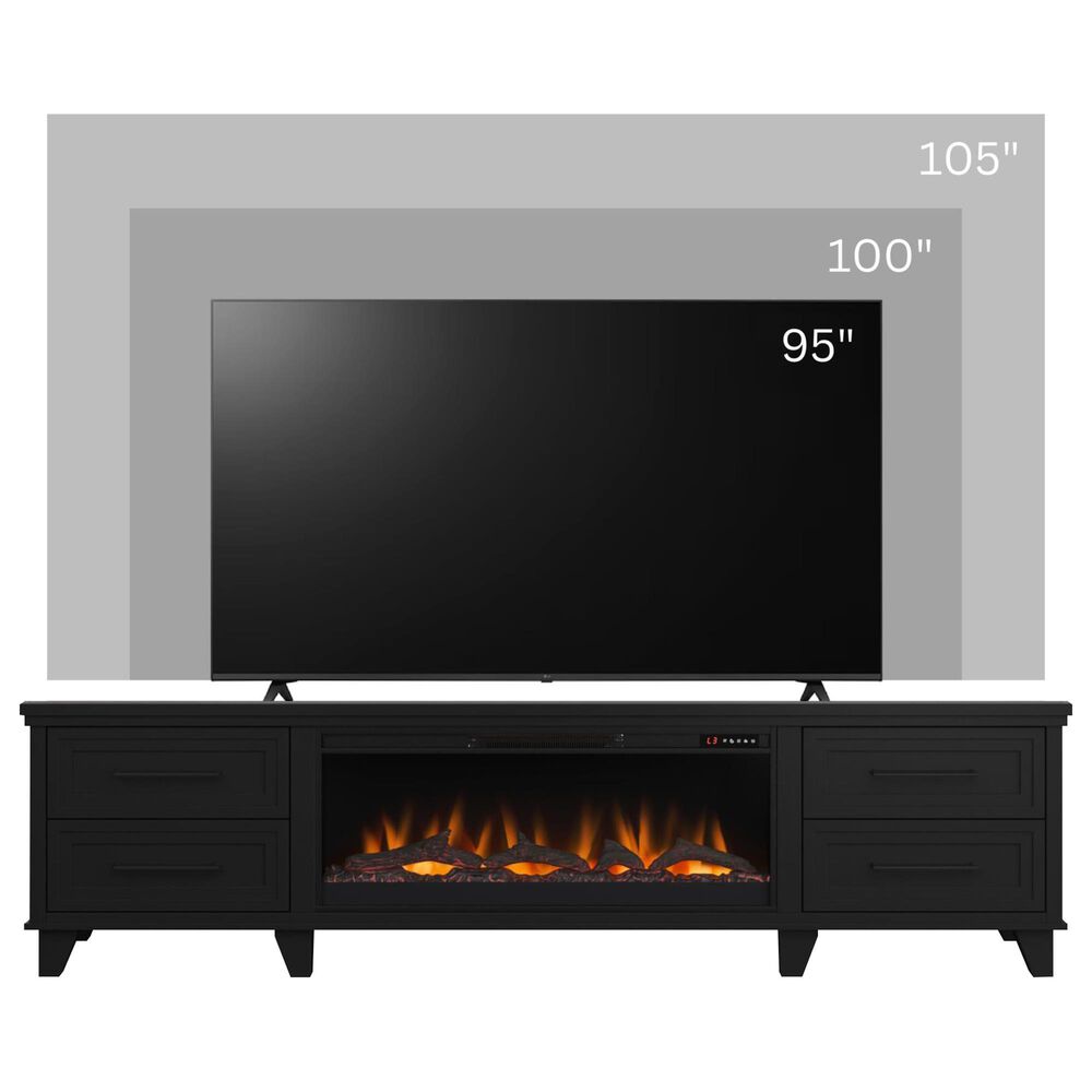 Legends Home Sonoma 95" Fireplace Console in Seal Skin, , large