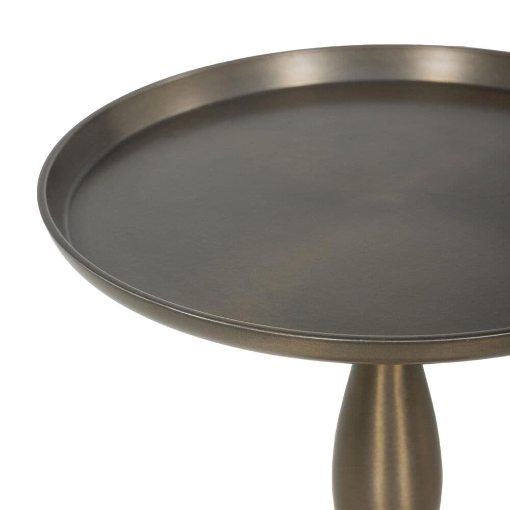 Four Hands Carden End Table in Dark Aluminum, , large