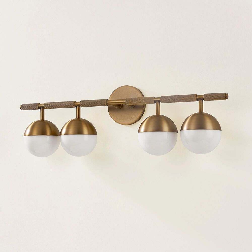Troy Lighting Enson 4-Light Bath Vanity in Patina Brass, , large