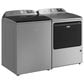 Maytag 5.3 Cu. Ft. Smart Top Load Washer and 7.4 Cu. Ft. Smart Gas Top Load Dryer Laundry Pair in Classic Silver, , large