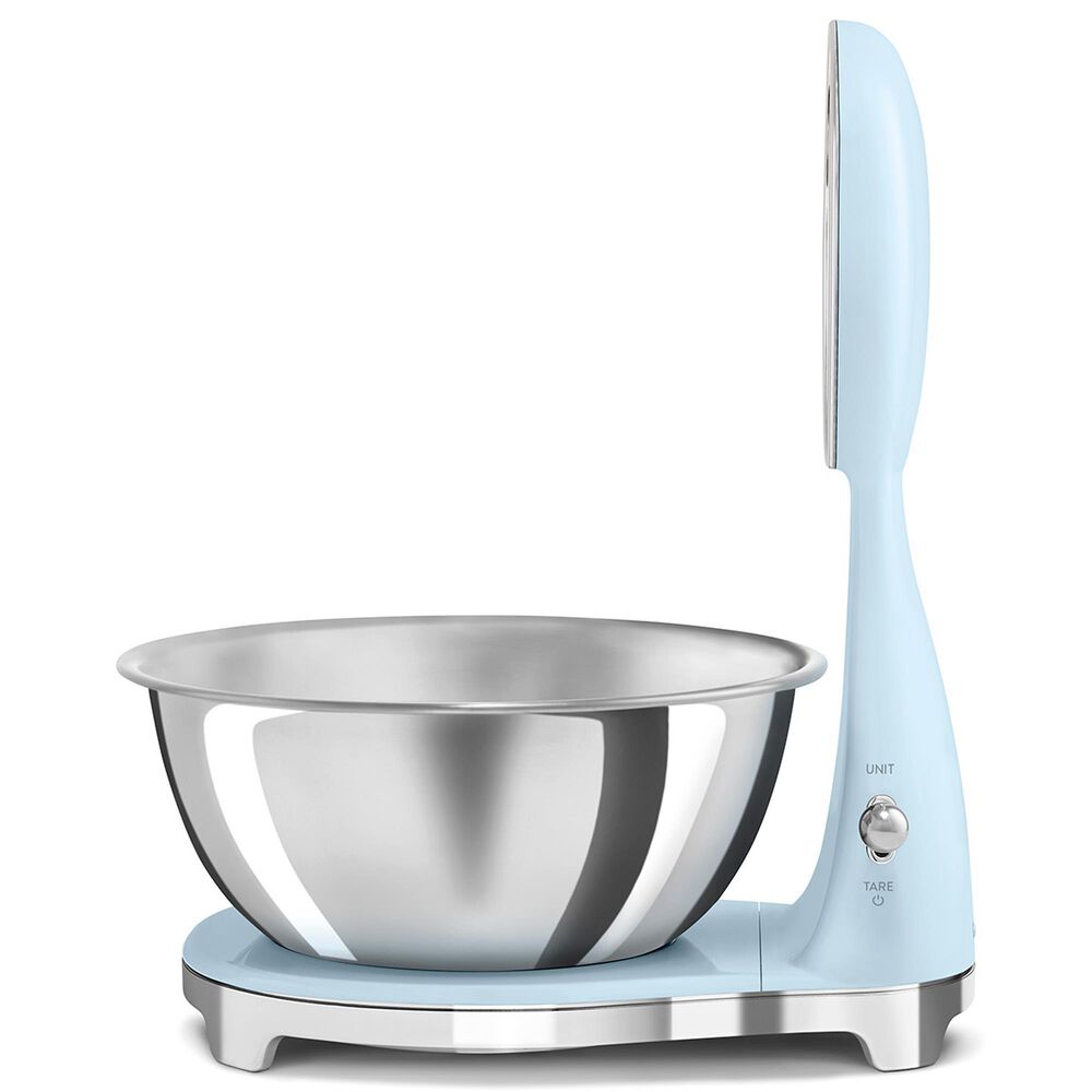 SMEG 50&#39;s Retro Style Kitchen Scale in Pastel Blue and Chrome, , large