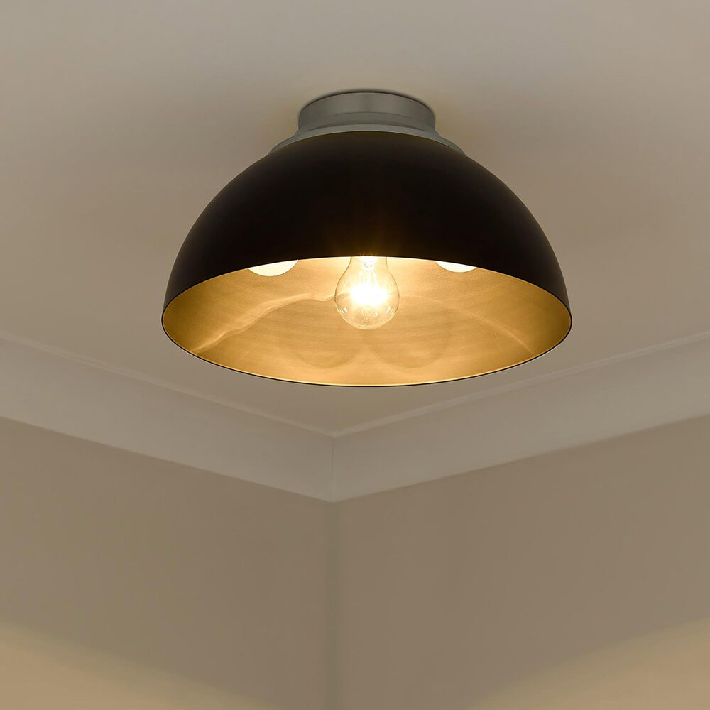 Golden Lighting Zoey Flush Mount in Black, , large
