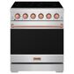 Thor Kitchen Gordon Ramsay 4.6 Cu. Ft. Professional Freestanding Electric Range with Rose Gold Handle Kit in Stainless Steel, , large