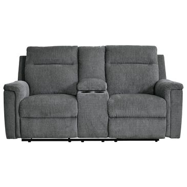 Ashley Barnsana Power Reclining Loveseat in Gravel, , large