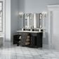 James Martin Vanities Brookfield 60" Double Bathroom Vanity in Black Onyx with 3 cm Ethereal Noctis Quartz Top and Rectangular Sinks, , large