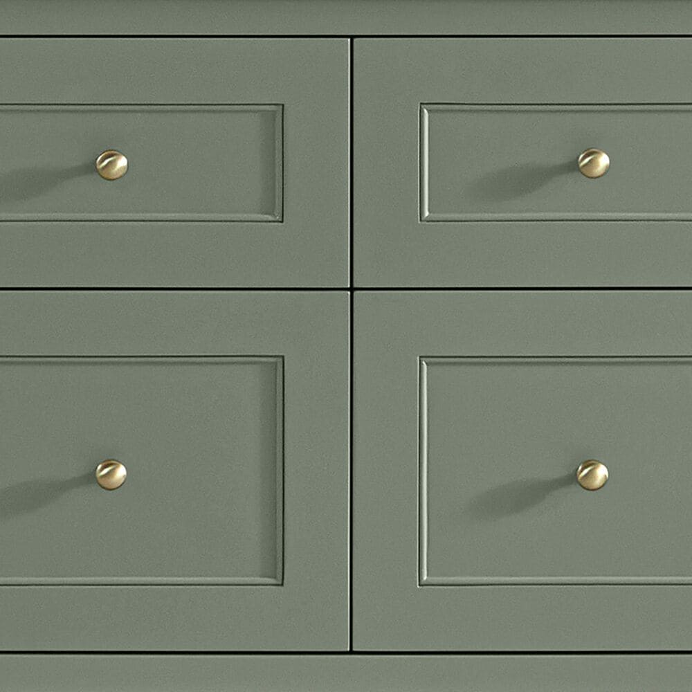 James Martin Vanities Breckenridge 60&quot; Double Bathroom Vanity in Smokey Celadon with 3 cm Arctic Fall Solid Surface Top and Rectangular Sinks, , large
