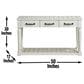 Crystal City Hemingway Sofa Table in Alabaster, , large