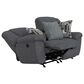 Catnapper Trifecta Manual Reclining Rocking Loveseat in Smoke, , large
