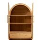 HOMLUX HOMLUX 71" Tall Arched Kitchen Pantry Cabinet with Door Shelves, Farmhouse Kitchen Storage Cabinet with Open & Adjustable Shelves, Hidden Drawer & Glass Door, Cupboard for Kitchen, Dining Room, Natural, , large
