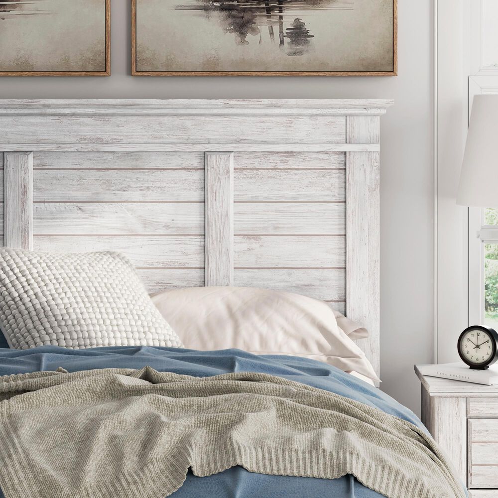 Ashley Makidern Full Storage Bed with Six Drawers in Whitewash, , large