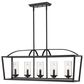 Golden Lighting Mercer 5-Light Linear Pendant in Matte Black, , large