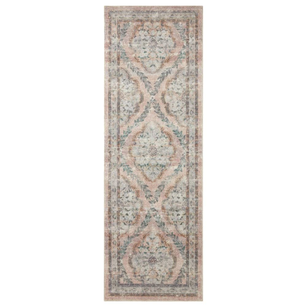 Rifle Paper Co. x Loloi Courtyard 2"6" x 7"6" Chateau Blush Runner, , large