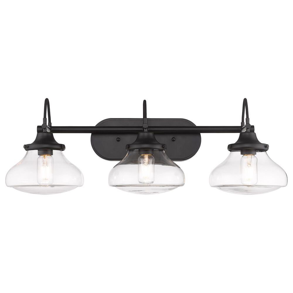 Golden Lighting Nash 3-Light Bath Vanity in Matte Black, , large