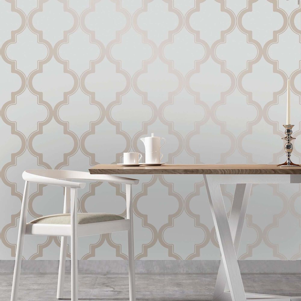 Tempaper 28 sq. ft. Marrakesh Bronze Gray Peel and Stick Wallpaper