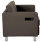 OSP Home Atlantic Stationary Loveseat with Charging Station in Graphite, , large