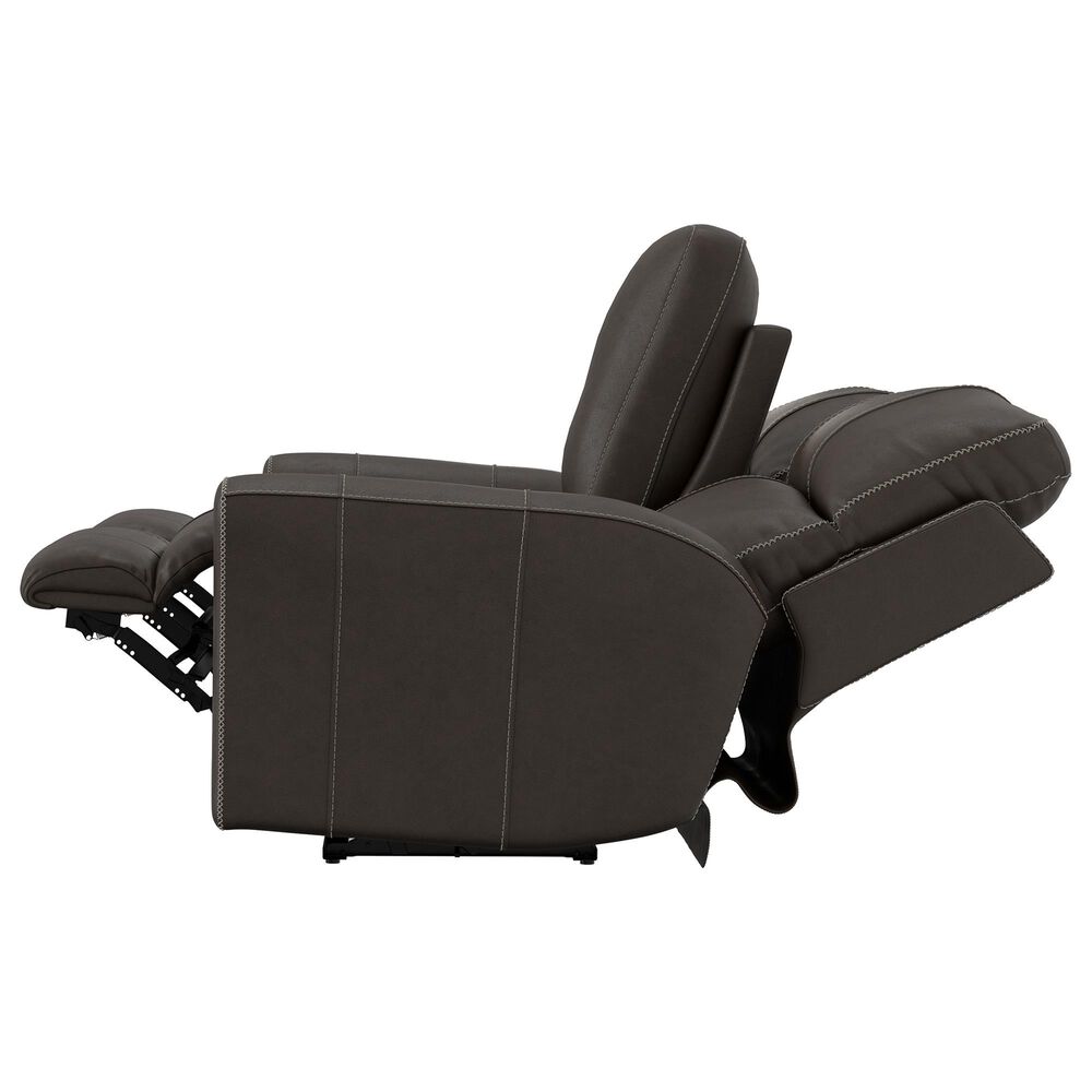 Catnapper Fredda Power Reclining Console Loveseat with Power Headrests in Coffee, , large
