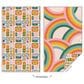 Werkshoppe Daisies and Rainbows Microfiber Towel in Multicolor, , large