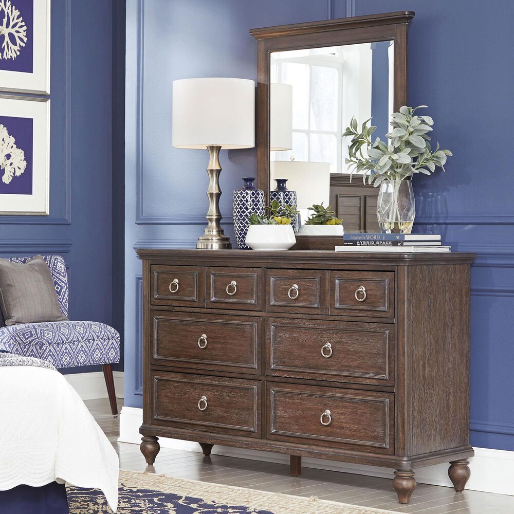 Homestyles Southport Mirror in Distressed Oak, , large