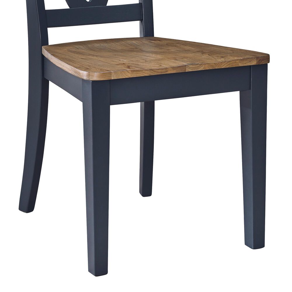 Ashley Landocken Dining Chair in Brown and Blue &#40;Set of 2&#41;, , large