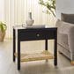 Safavieh Berlynne Nightstand in Black and Natural, , large