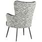 Emerald Home Furnishings Amera Accent Chair in Black and White, , large