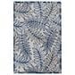 Nourison Aloha ALH18 3"6" x 5"6" Ivory and Navy Indoor/Outdoor Area Rug, , large