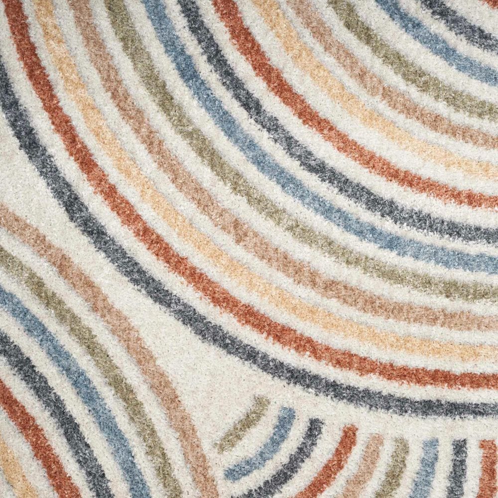 Nourison Astra Machine Washable 3&#39;3&quot; x 5&#39; Ivory and Multicolor Area Rug, , large