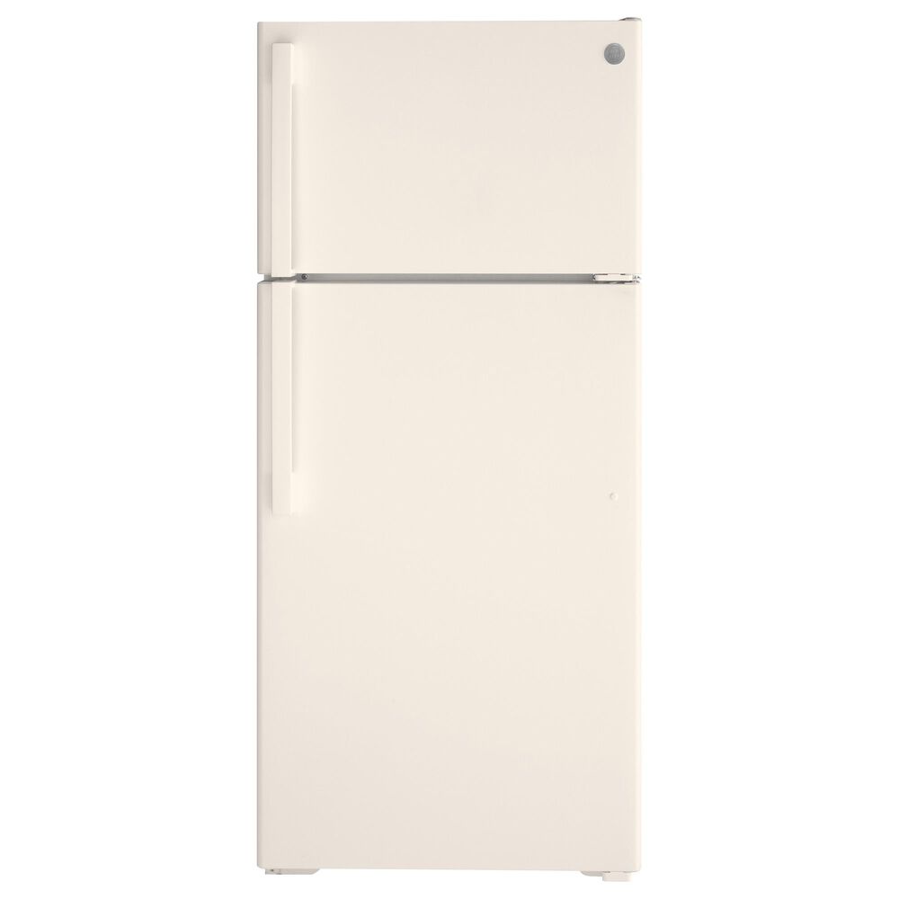 GE Appliances 16.6 Cu. Ft. Energy Star Top Freezer Refrigerator in Bisque, , large