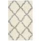 Safavieh Dallas Shag SGD257F-3 3" x 5" Ivory/Grey Area Rug, , large
