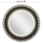 Maple and Jade 36" Round Wall Mirror in Black, White and Red, , large