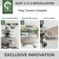 Hunter Fonthill 52" Ceiling Fan with LED Lights in Brushed Nickel, , large