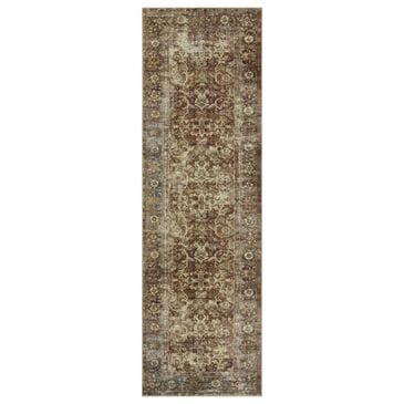 Magnolia Home Sinclair 2" x 5" Rust and Lagoon Area Rug, , large