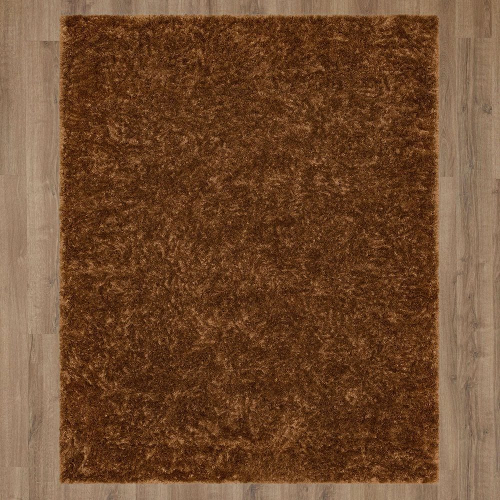 Karastan Billow Shag 10&#39; x 13&#39; Rust Area Rug, , large