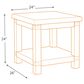 Ashley Carynhurst Rectangular End Table in White Wash Gray, , large