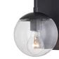 Vaxcel Keeler 12" 1-Light Outdoor Wall Sconce in Matte Black, , large