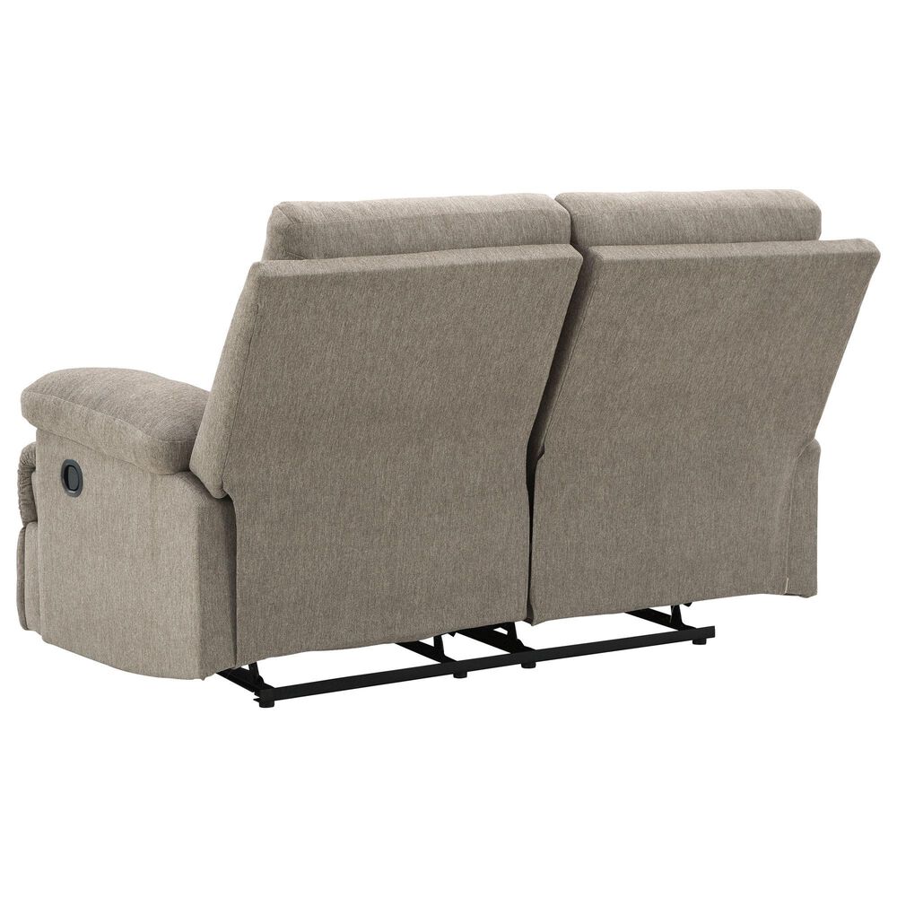 Ashley Side-Swipe Manual Reclining Loveseat in Mocha, , large