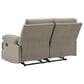 Ashley Side-Swipe Manual Reclining Loveseat in Mocha, , large